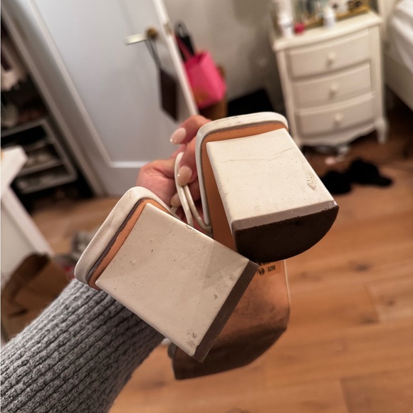 Lulu’s Jocelynn Bone Strappy High Heel Sandals - Picture 6 of 6